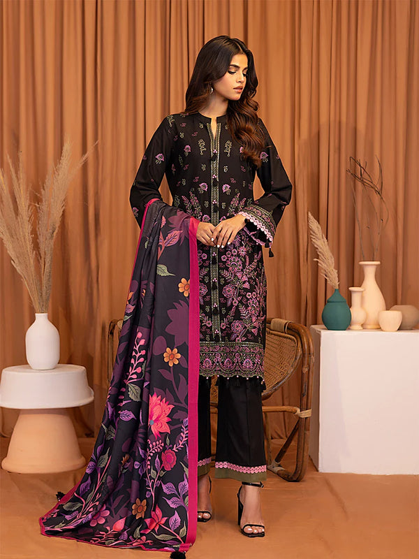 EMBROIDERED LUXURY KHADDAR UNSTITCHED 3PCS