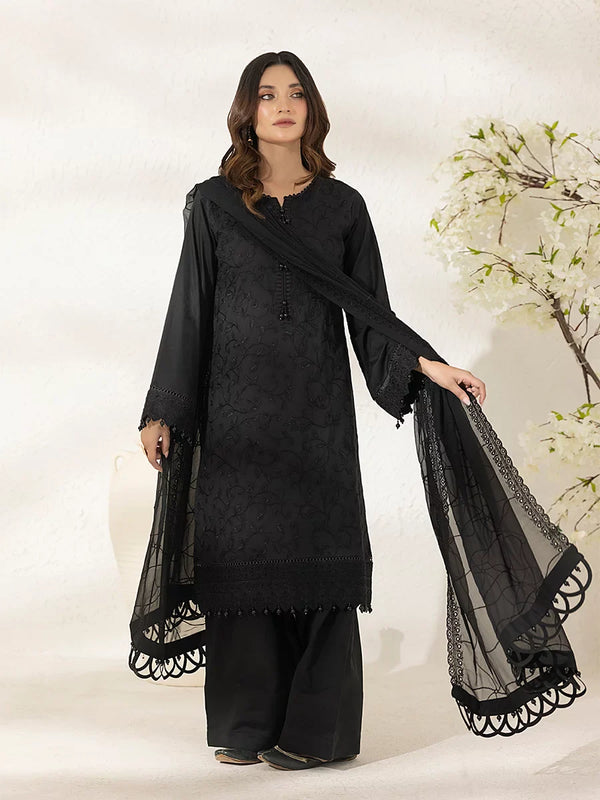 3PC Unstitched Lawn Embroidered Suit (UNS7MI101)