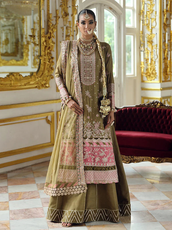 3PC FESTIVE FORMAL EMBROIDERED SUIT (JI008)