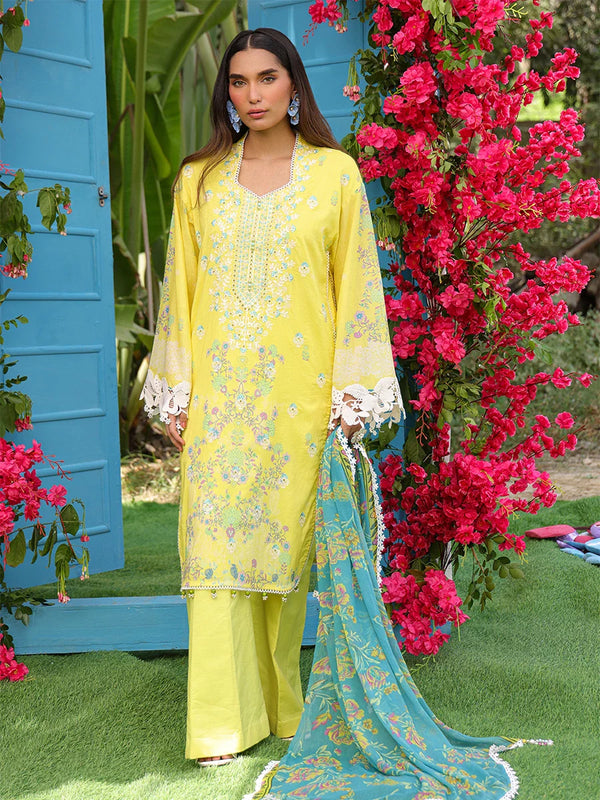 LUXURY CAMBRIC EMBROIDERED SUIT