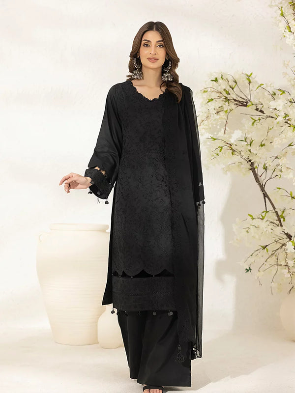 3PC Unstitched Lawn Embroidered Suit (UNS7MI102)