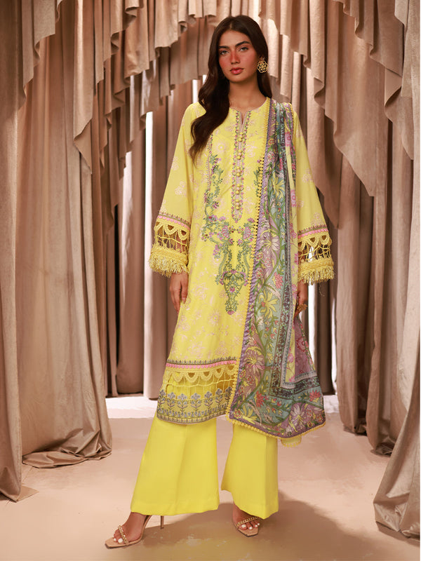 3PC LUXURY LAWN EMBROIDERED SUIT