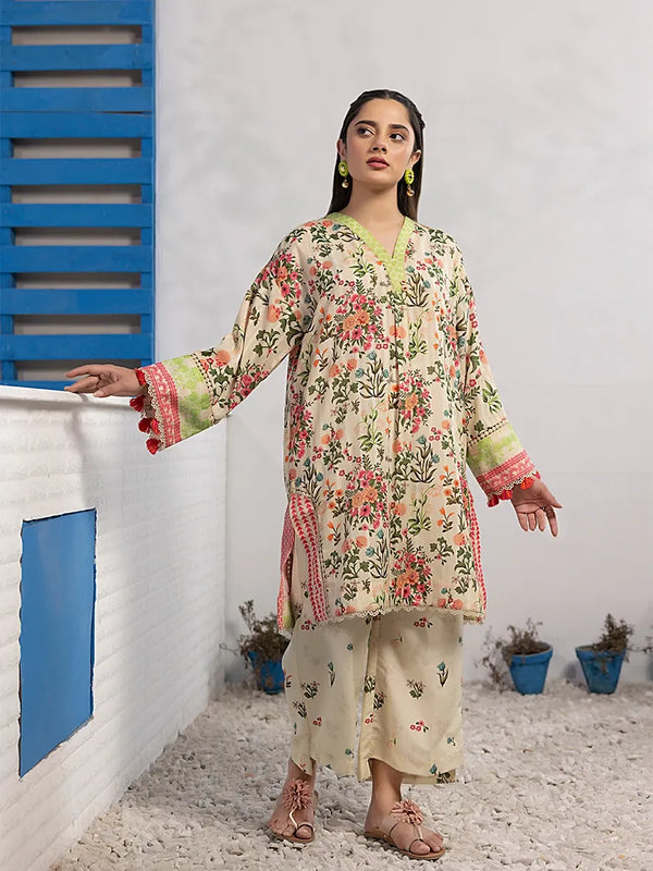 1PC Stitched Dobby Printed Shirt