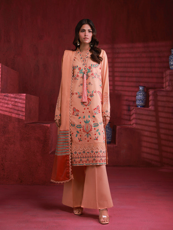 3PC LUXURY LAWN EMBROIDERED SUIT