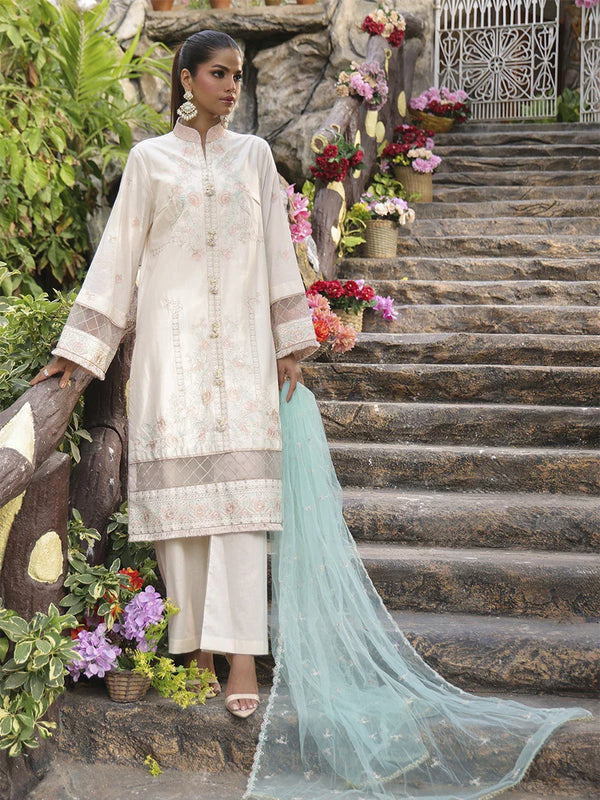 CRYSTAL-EMBROIDERED LUXURY CAMBRIC UNSTITCHED 3PCS