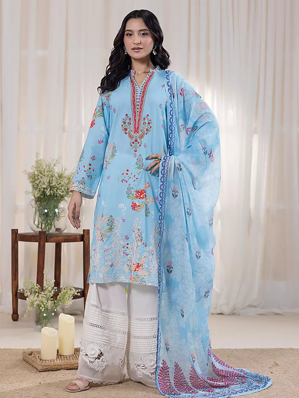 2Pc Stitched Cambric (Shirt+Dupatta)