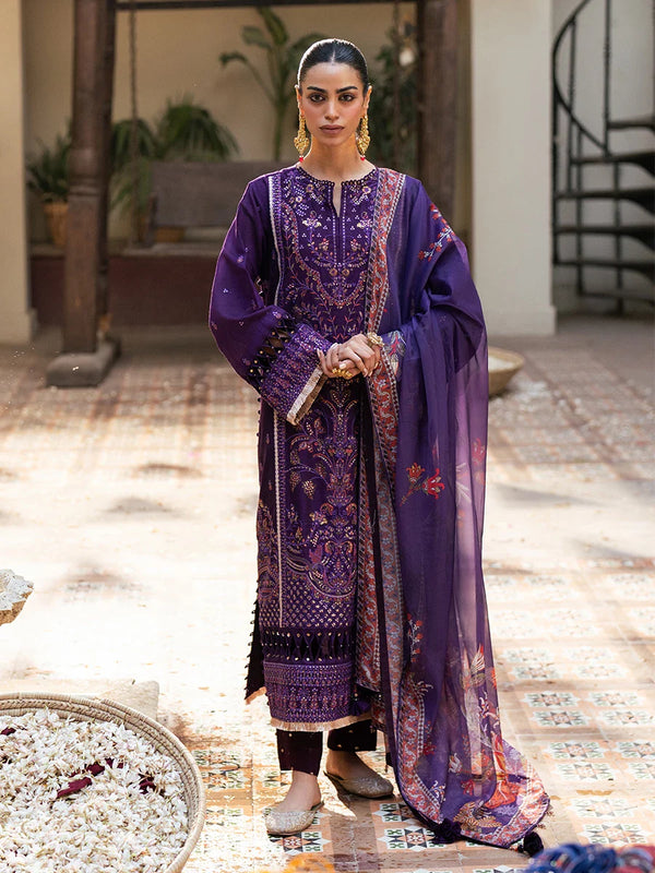 3PC Unstitched Festive Embroidered Suit (NO031)
