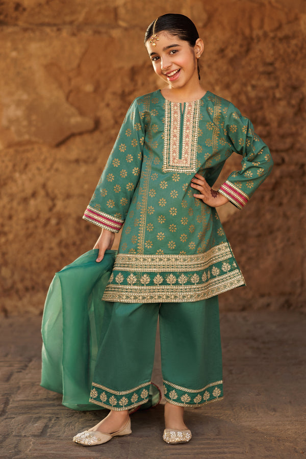 3-PC Kids Embroidered Lawn Suit CKP-5-56