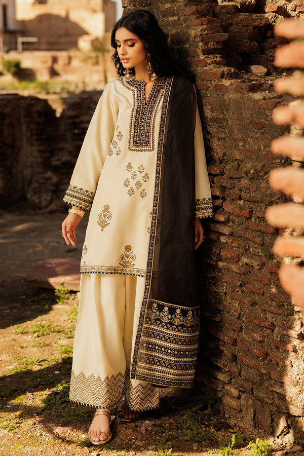 3-PC Embroidered Raw-Silk Suit CMA-5-24