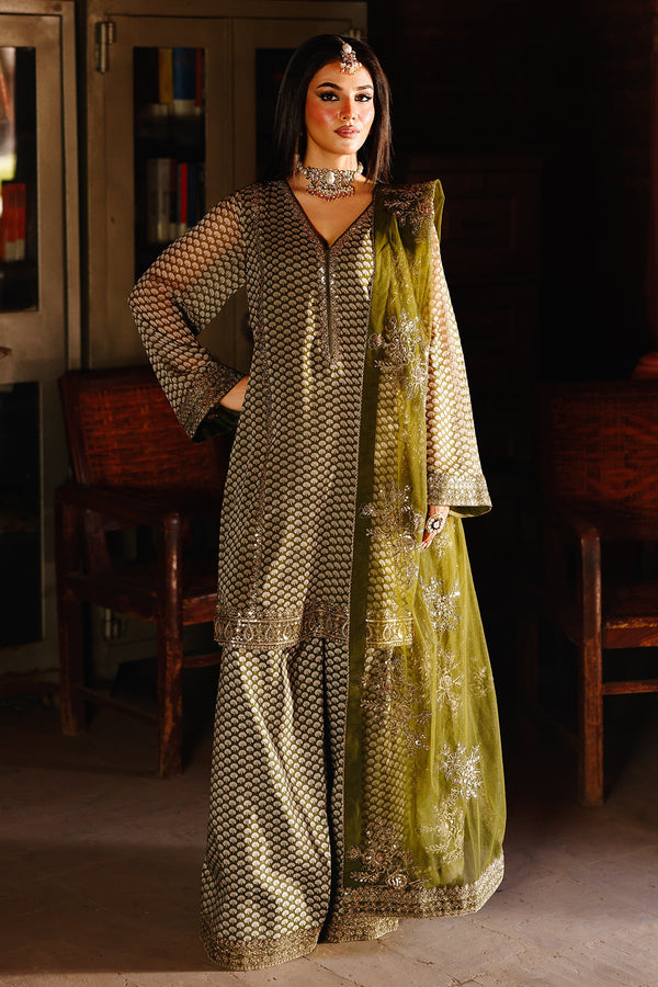 3-PC Embroidered Chiffon Suit CMA-5-114A