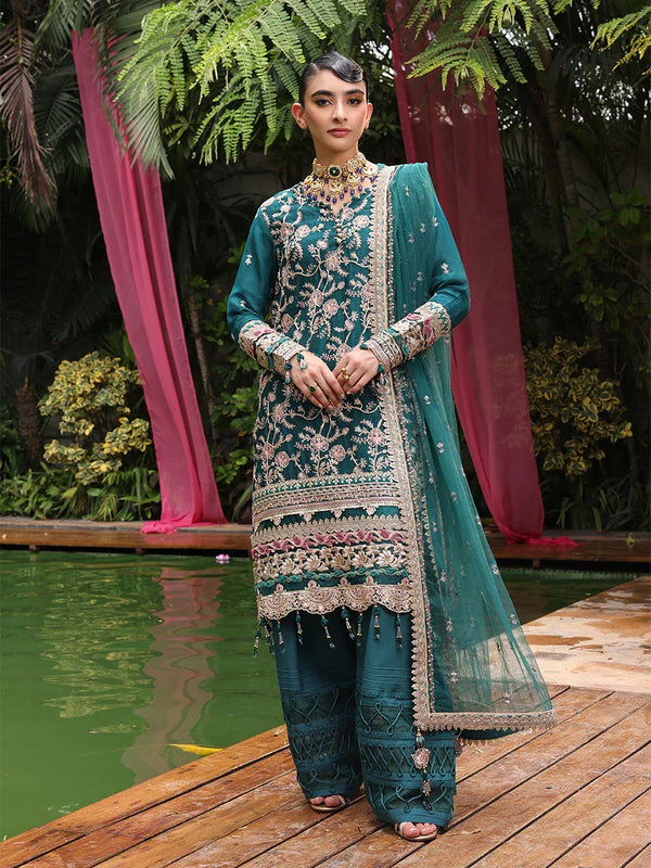 3PC STITCHED FESTIVE FORMAL EMBROIDERED SUIT