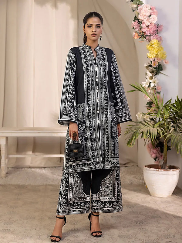 2PC Stitched Lawn Printed Suit