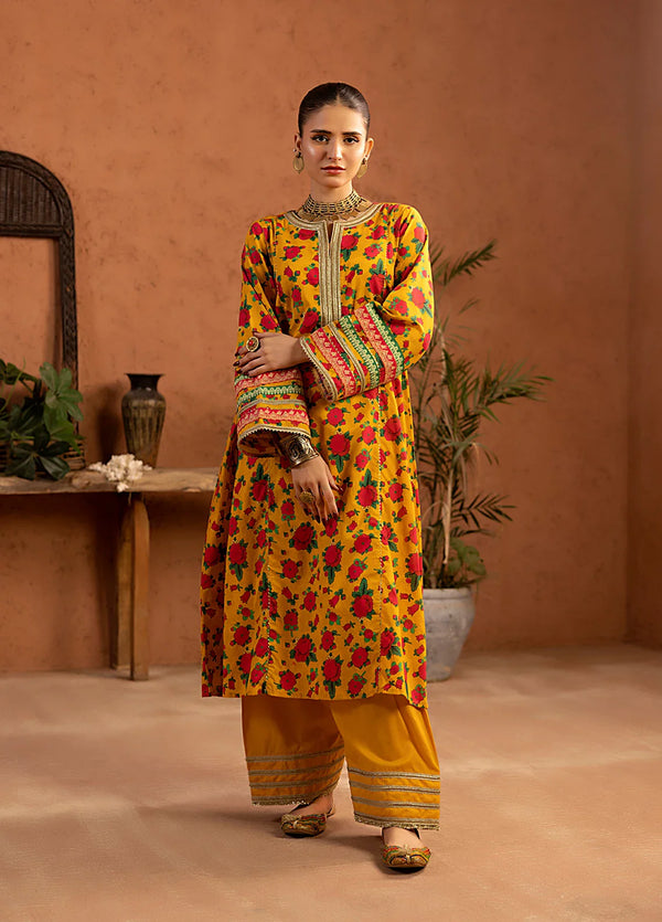 1PC STITCHED CAMBRIC PRINTED SHIRT