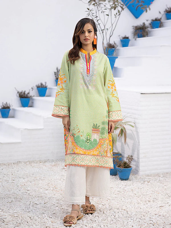 1PC Stitched Cambric Embroidered Shirt