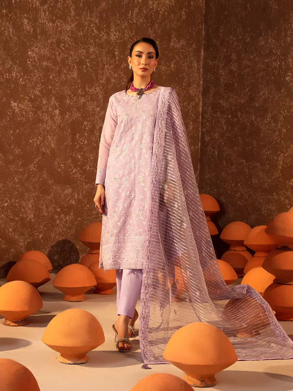 3PC Unstitched Festive Embroidered Suit (SUNS7JI072)