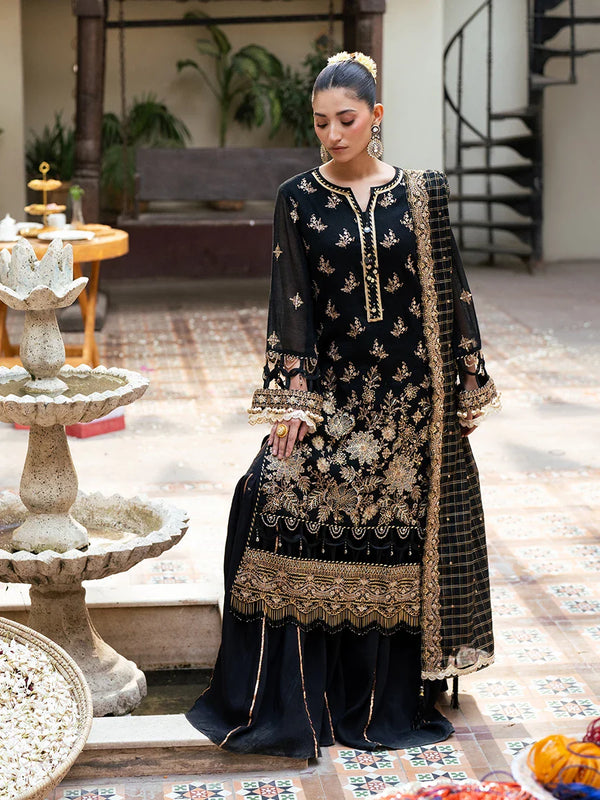 3PC Unstitched Festive Embroidered Suit (JI041)