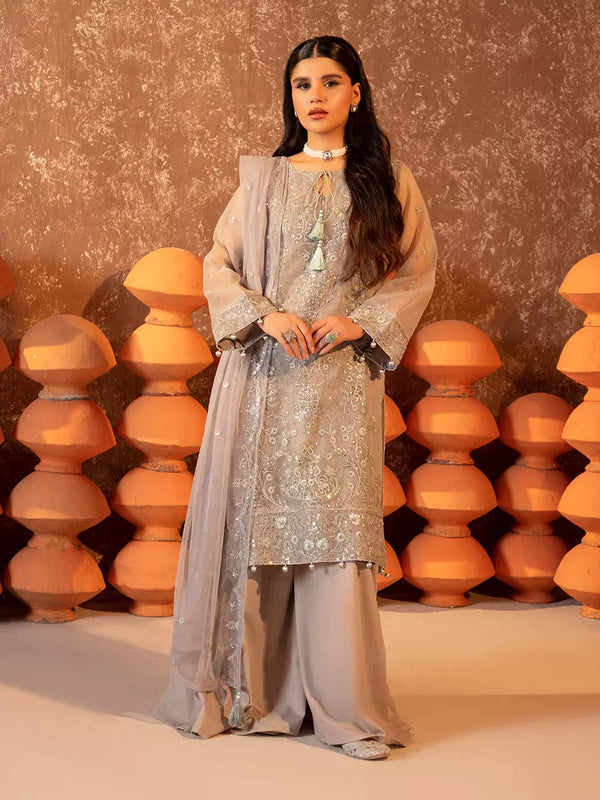 3PC Unstitched Festive Embroidered Suit (SUNW6JI034)