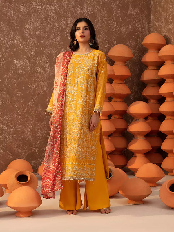 3PC Unstitched Festive Embroidered Suit (SUNW6NO040)