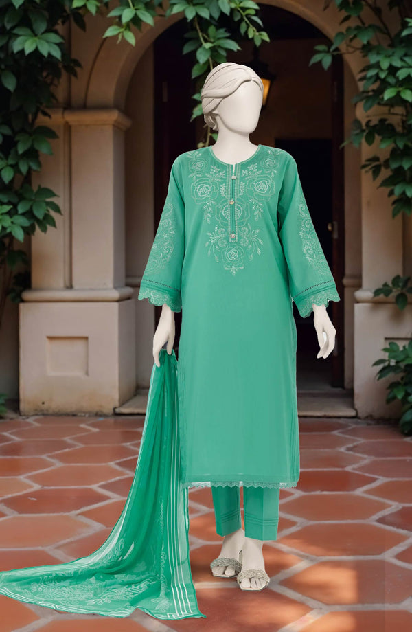 FESTIVE'25 EMBROIDERED CAMBRIC 3PCS STITCHED
