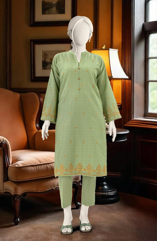 EMBROIDERED JACQUARD STITCHED 2 PIECE