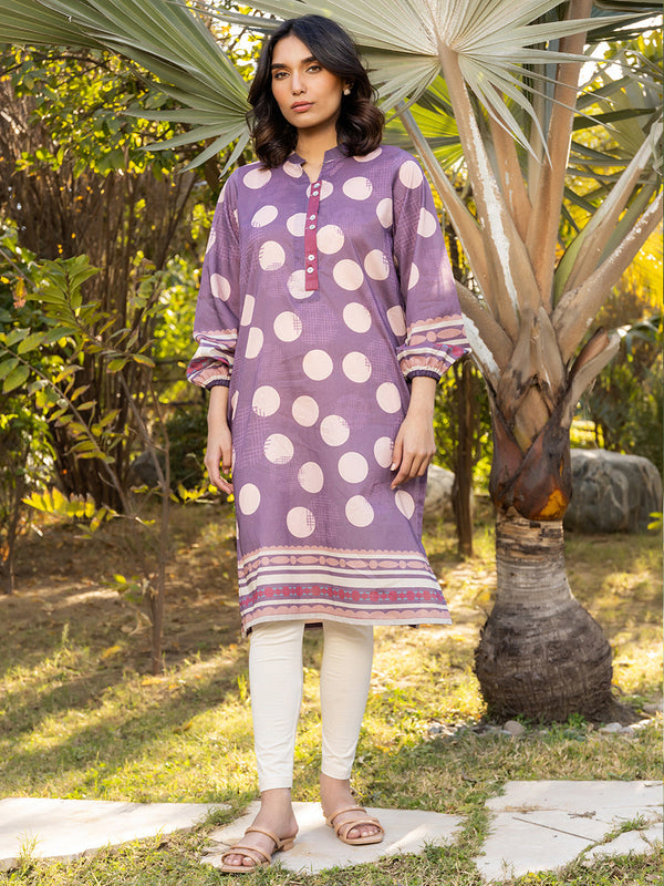1PC Stitched Basic Printed Lawn Shirt