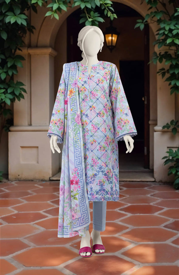 FESTIVE'25 EMBROIDERED CAMBRIC 3PCS STITCHED