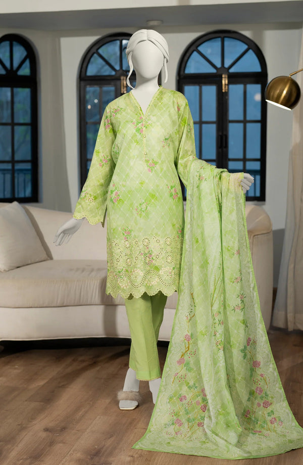 FESTIVE'25 EMBROIDERED CAMBRIC 3PCS STITCHED
