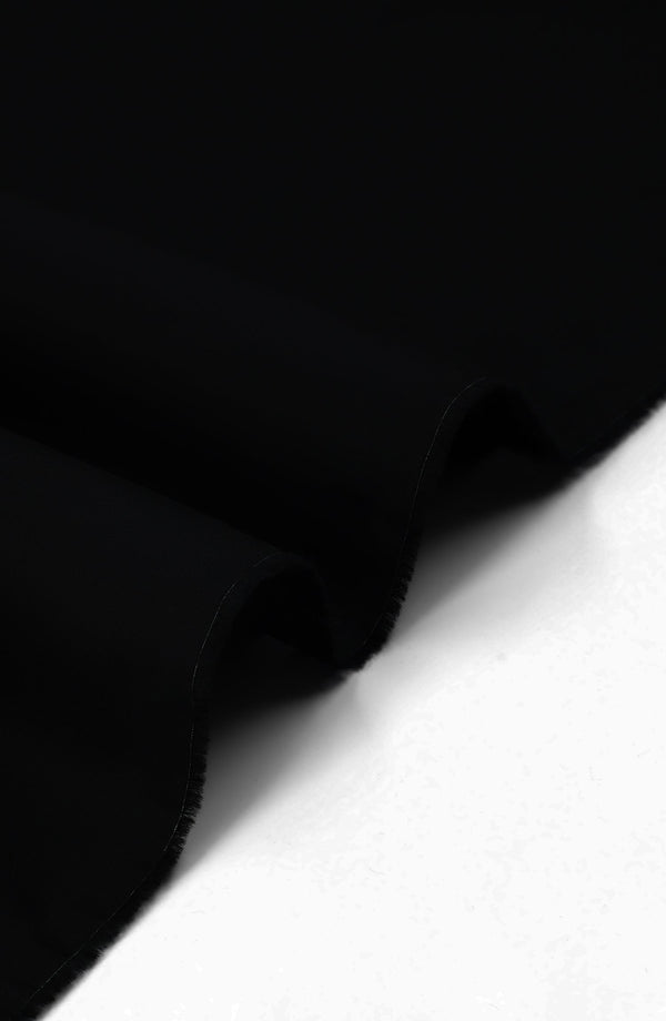 MTJ BLACK 100% COTTON UNSTITCHED