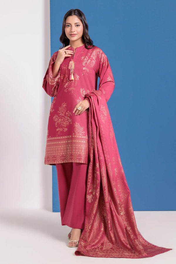 Pink-Jacquard-3 Piece (WPS25JD3052)
