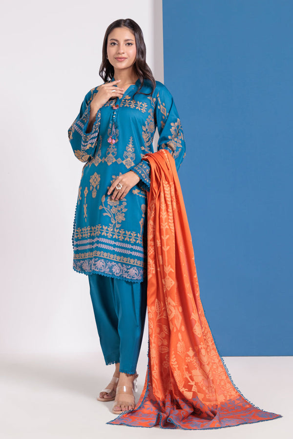 Blue-Jacquard-3 Piece (WPS25JD3050)