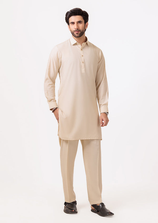 Beige-Blended-Kurta Trouser - (M25KPS2005)