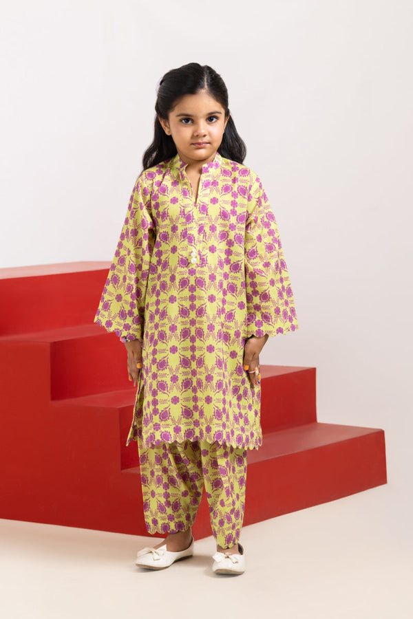 L-Green-Cambric-2 Piece (GPS25P2044)