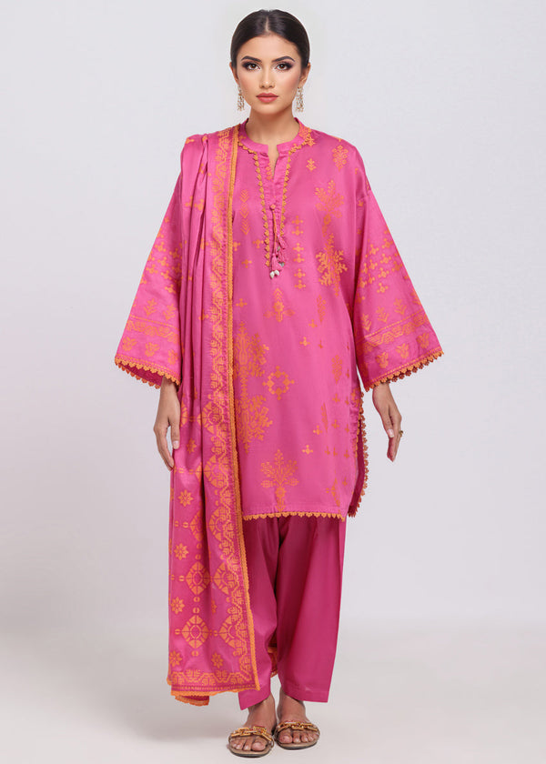 Pink-Jacquard-3 Piece (WPS25JD3068)