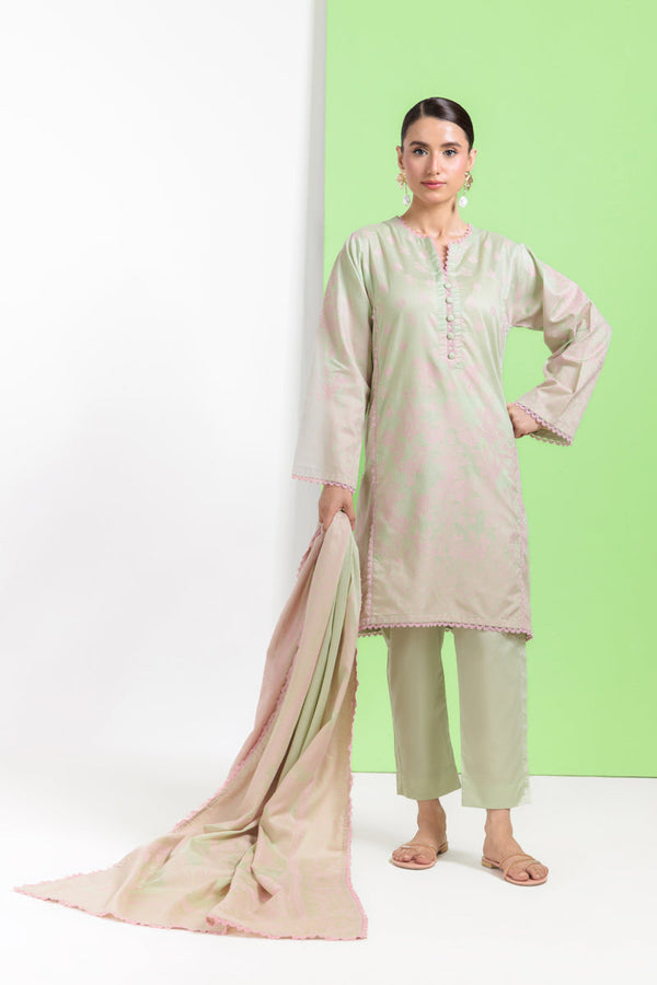 L-Green-Jacquard-3 Piece (WPS25JD3053)