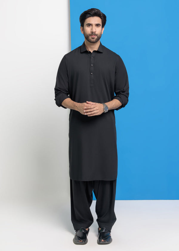 Black-Blended-Shalwar Suit - (MPS25SSS2048)