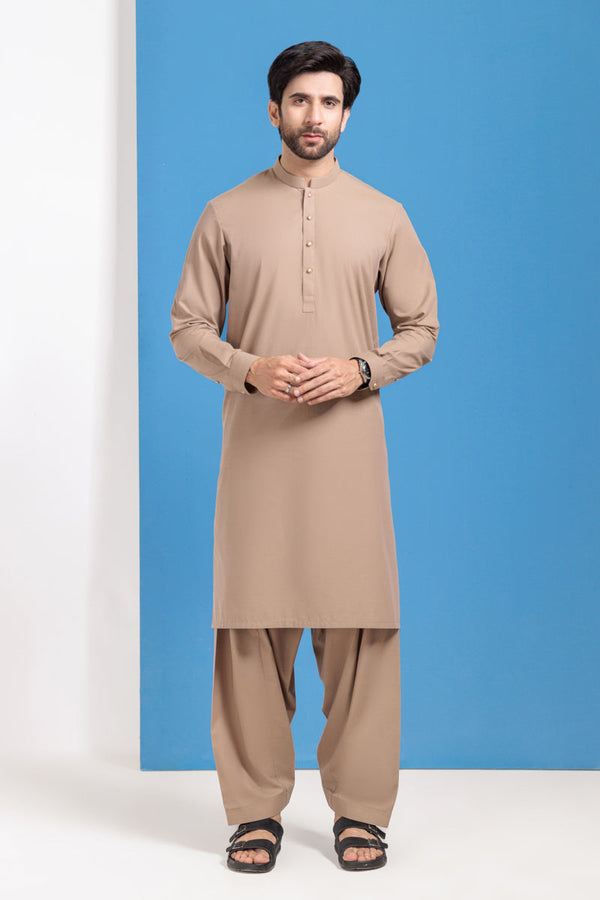 H-Brown-Blended-Shalwar Suit - (MPS25SSS2019)