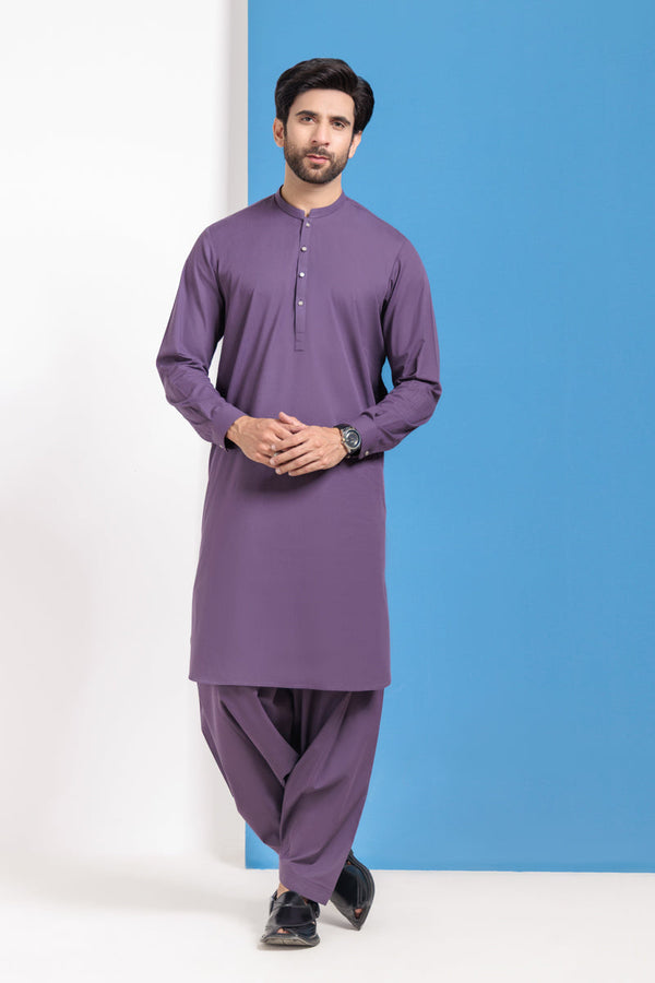 Purple-Blended-Shalwar Suit - (MPS25SSS2020)