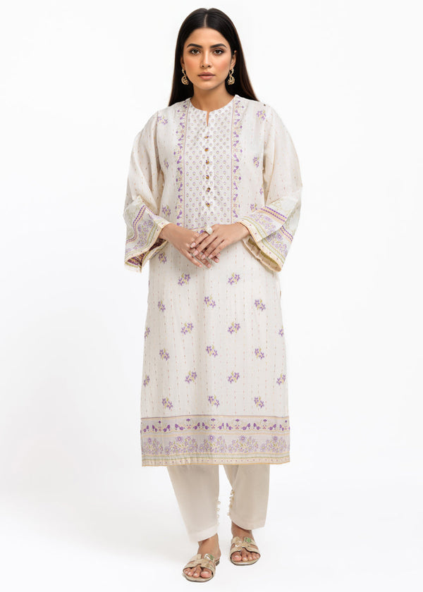Cream-Jacquard-2 Piece (WPS25SL2060)
