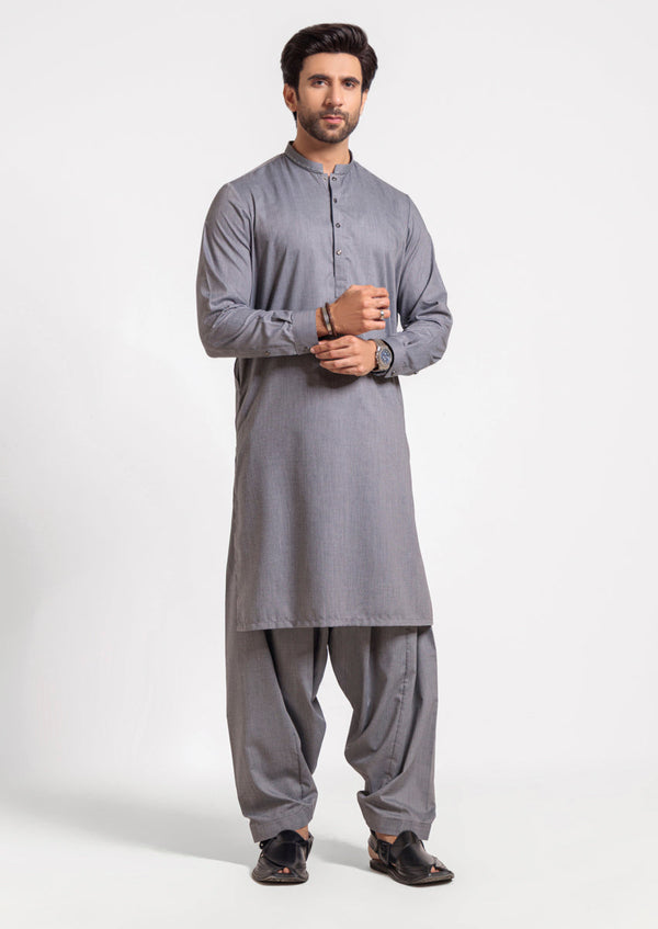 C-Grey-Blended-Shalwar Suit - (M25SSE2069)