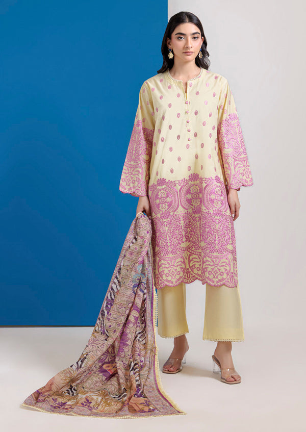 P-Yellow-Cotton Silk-3 Piece (WPS25SE3020)