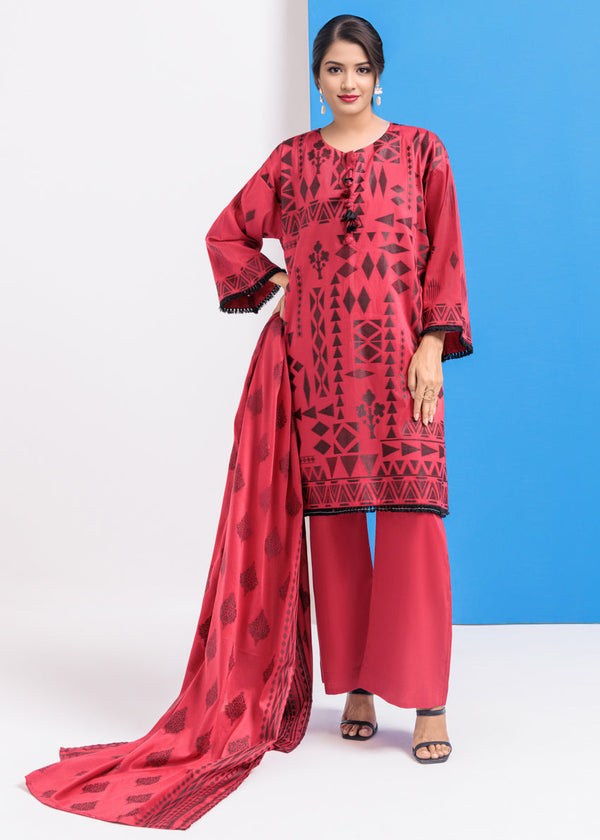 Red-Jacquard-3 Piece (WPS25JD3065)
