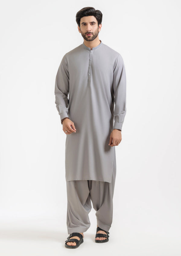 L-Grey-Blended-Shalwar Suit - (M25SSE2060)