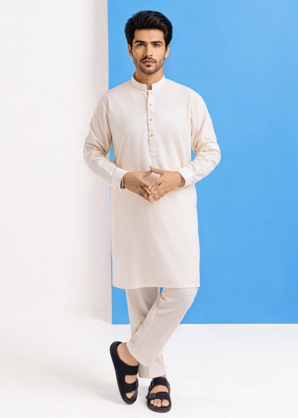 Cream-Blended-Kurta Trouser - (MPS25KPS2045)