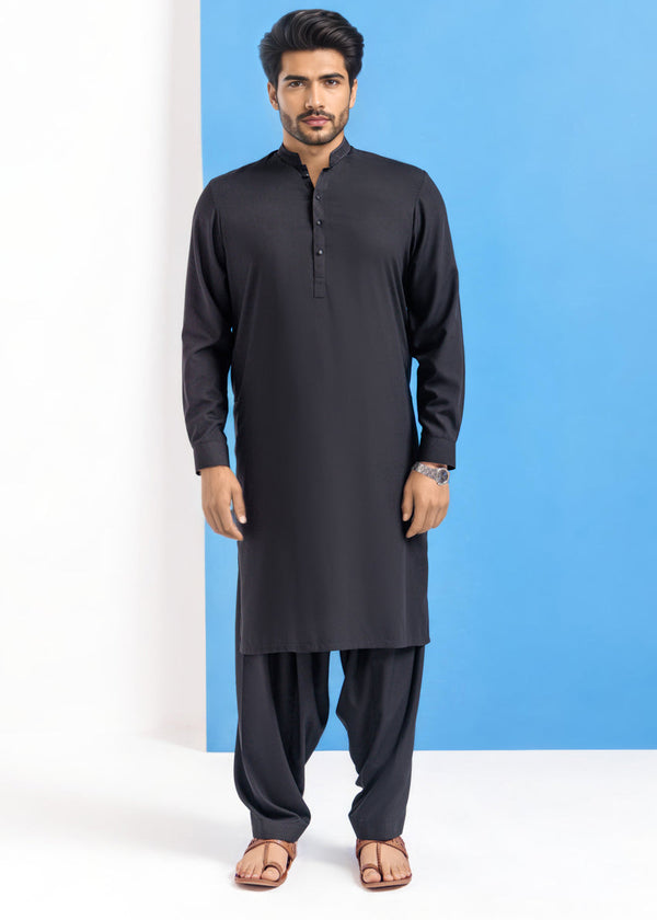 Black-Blended-Shalwar Suit - (MPS25SSE2055)