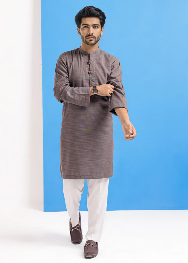 Grey-Blended-Kurta - (M25KUS1007)