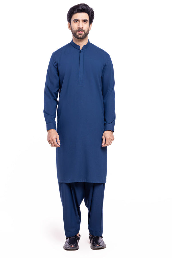 N-Blue-Blended-Shalwar Suit - (MPS25SSS2084)