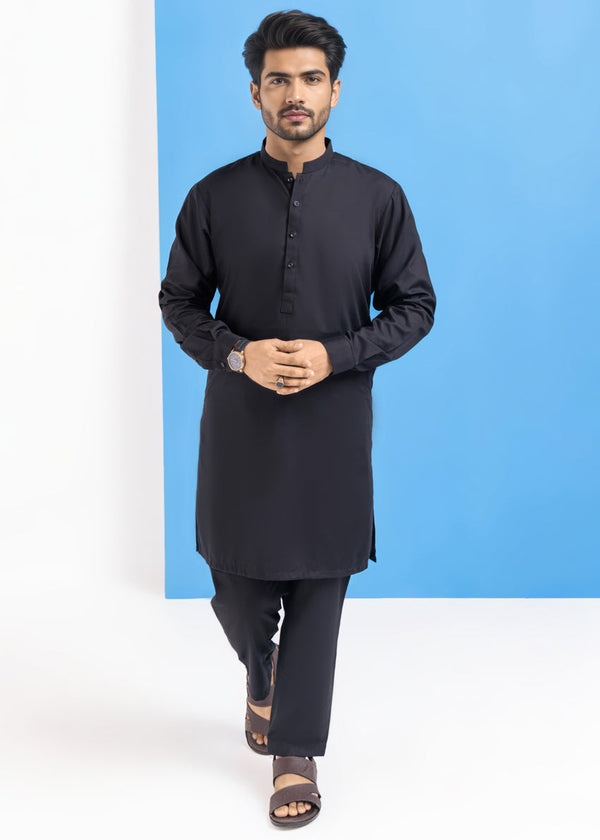Black-Blended-Kurta Trouser - (MPS25KPS2040)