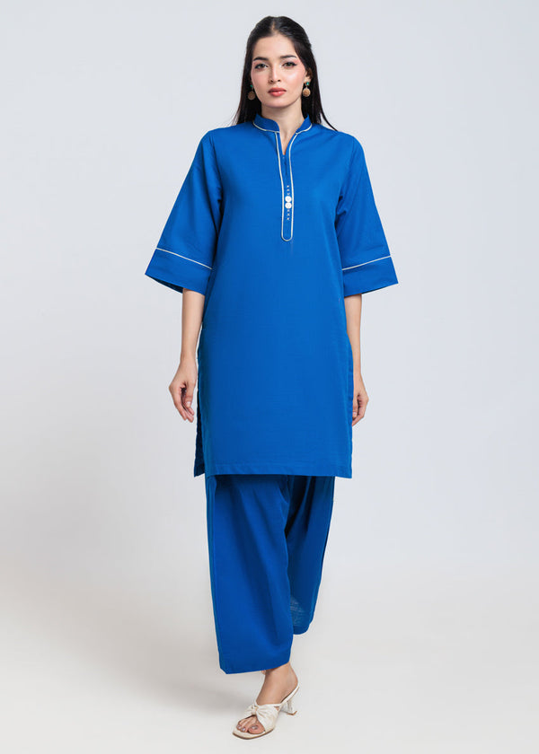 Blue-Khaddar-2 Piece (AWT212P84P)