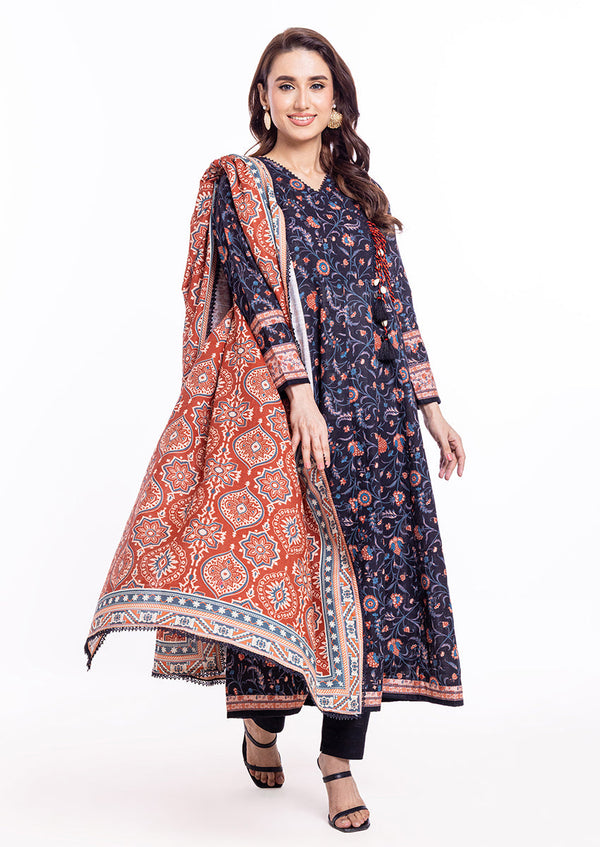 Black-Khaddar-3 Piece (WP3PPBW25B9O1)