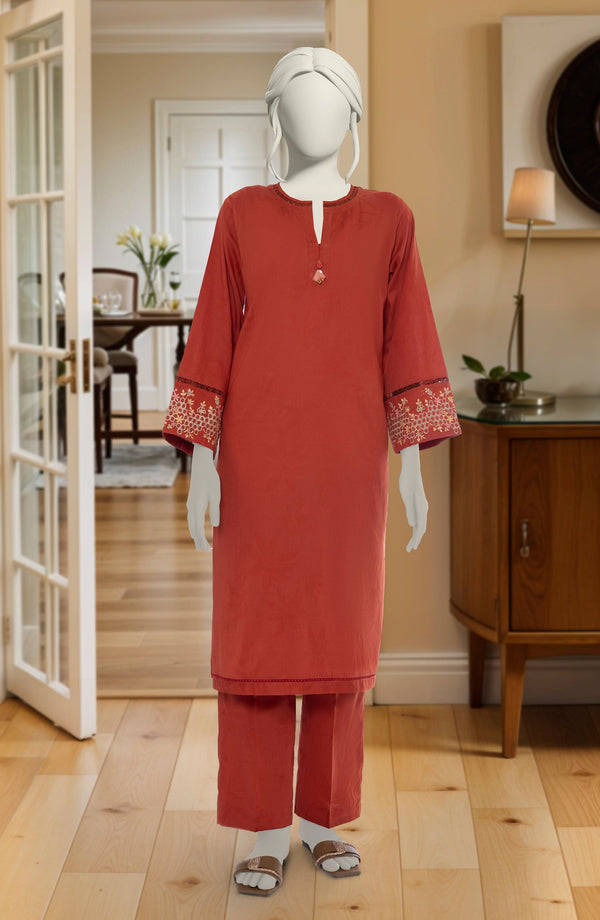 EMBROIDERED JACQUARD STITCHED 2 PIECE